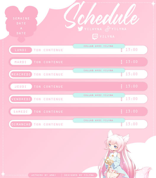 Mini planning pastel